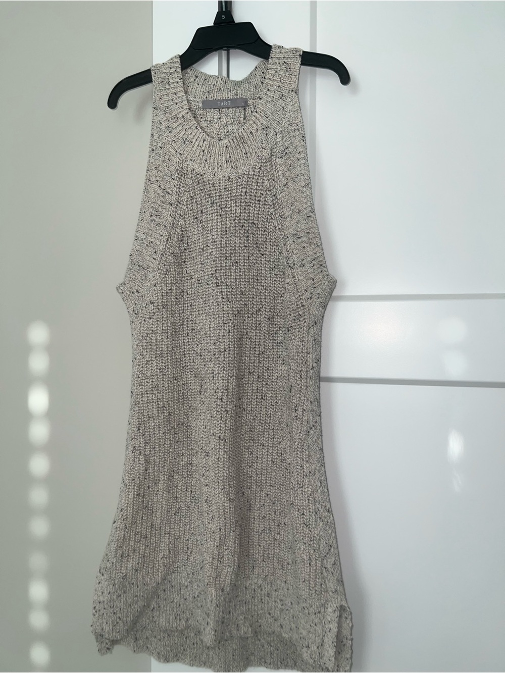 Tart Speckled Cream Knit Tank